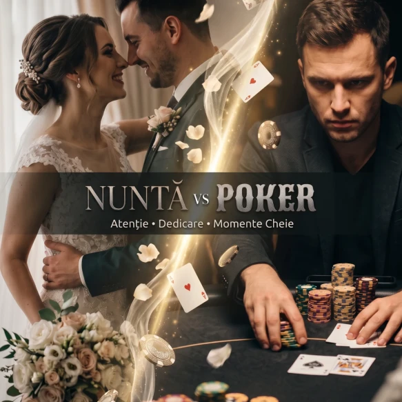 Nuntă și poker: două lumi, aceeași emoție